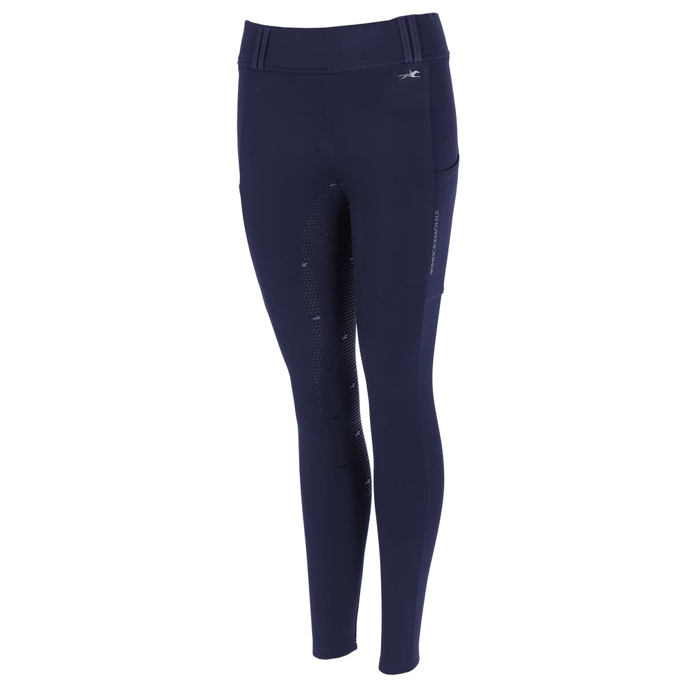 Schockemohle Dorina Riding Tights Full Seat - Dark Navy in Dark Navy