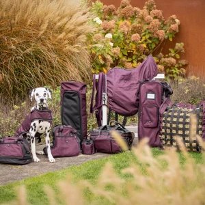 QHP Saddle cover collection - Wine red in Wine Red
