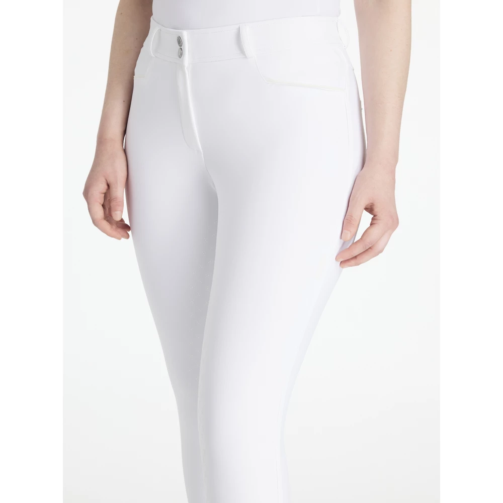 LeMieux Isabelle Full Seat Breeches  - White in White