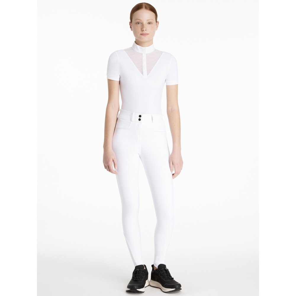LeMieux Young Rider Izzy Knee Grip Breeches - White