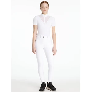 LeMieux Young Rider Izzy Knee Grip Breeches  - White in White