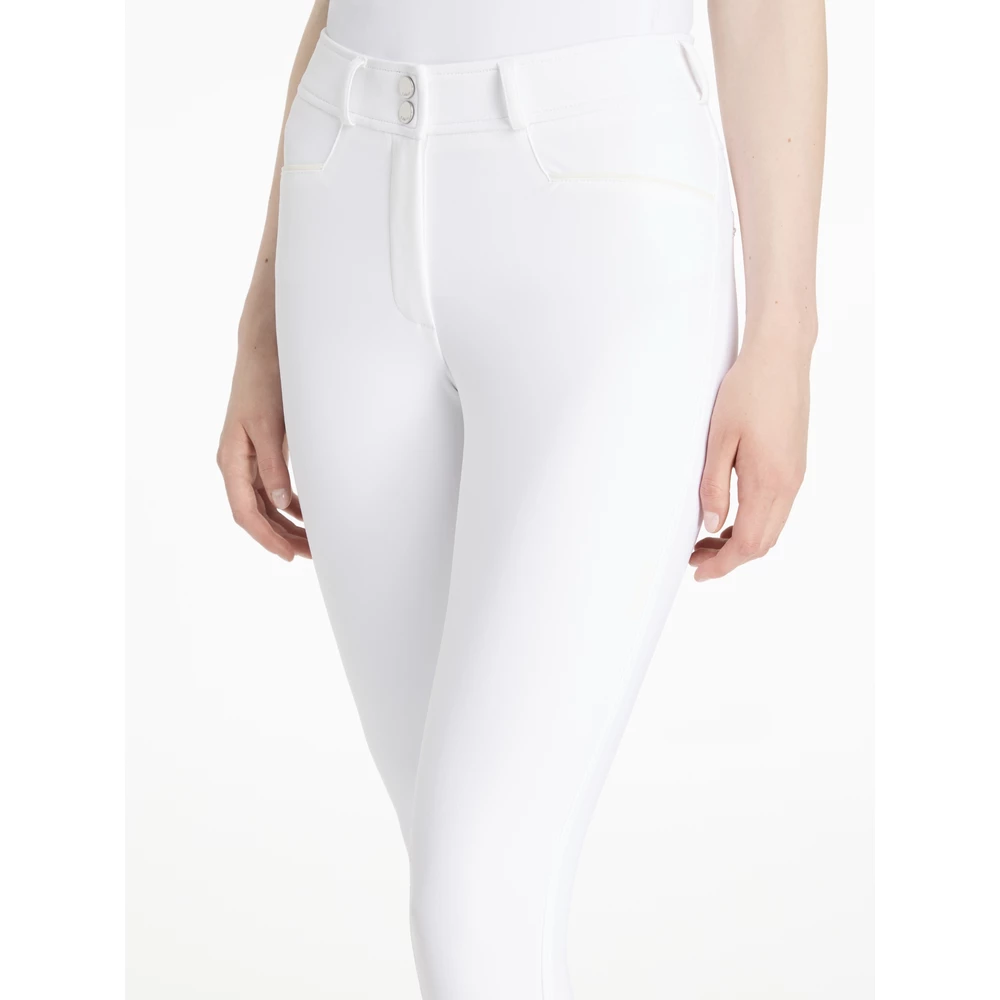 LeMieux Isabelle Knee Grip Breeches  - White in White