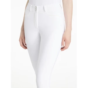 LeMieux Isabelle Knee Grip Breeches  - White in White