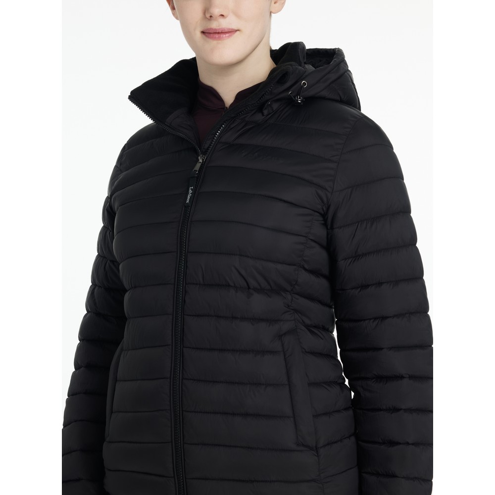 LeMieux Rose Hooded Puffer Jacket - Black