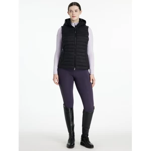 LeMieux Rose Hooded Puffer Gilet  - Black 