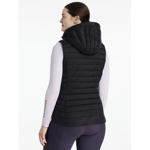 LeMieux Rose Hooded Puffer Gilet  - Black 