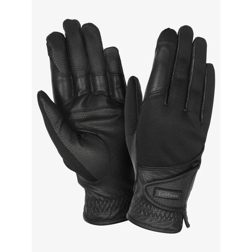 LeMieux Hybrid Riding Glove  - Black in Black