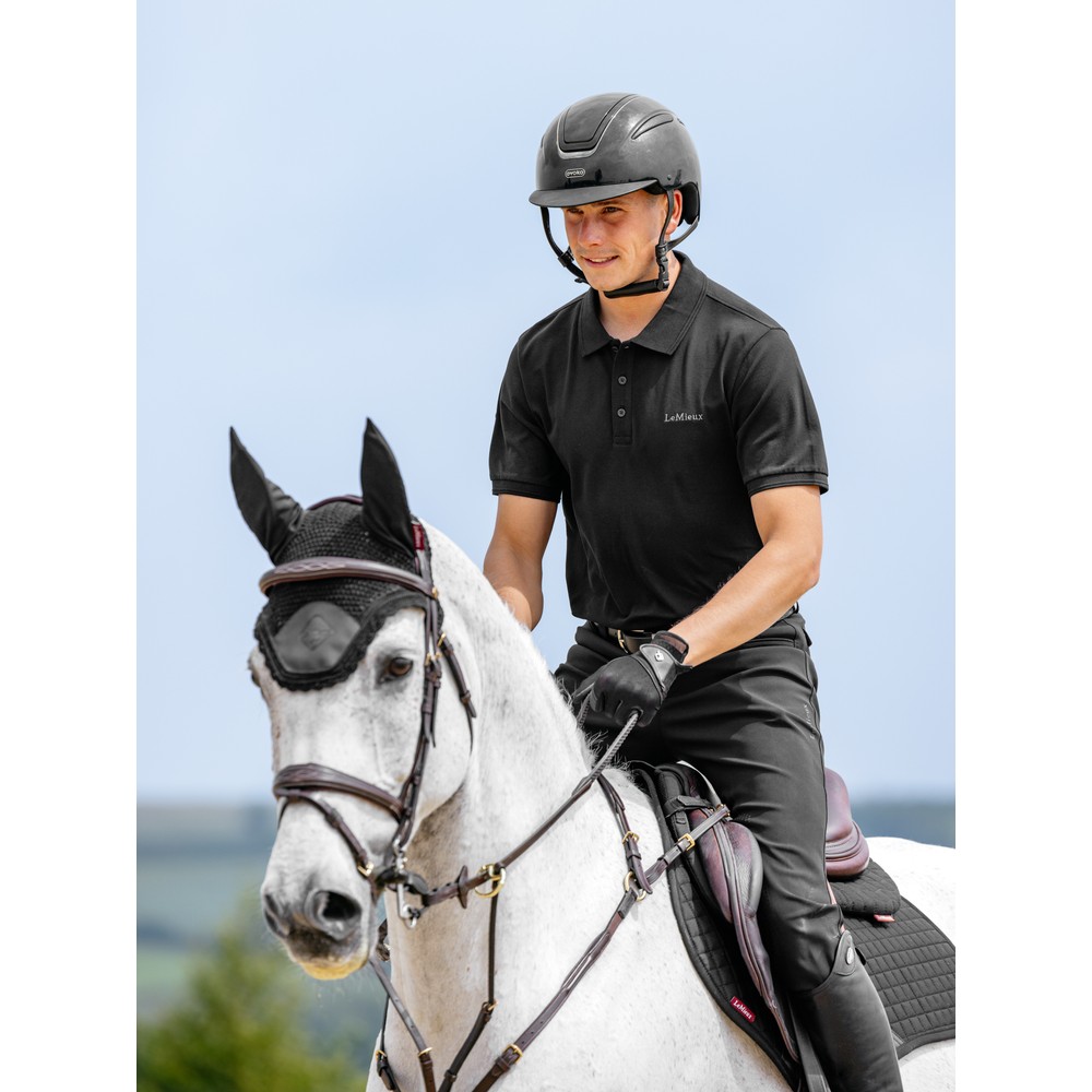LeMieux Mens Classique Polo Shirt - Black