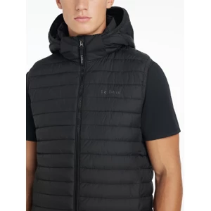 LeMieux Mens Hooded Puffer Gilet  - Black in Black
