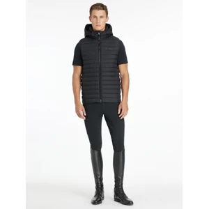 LeMieux Mens Hooded Puffer Gilet  - Black in Black