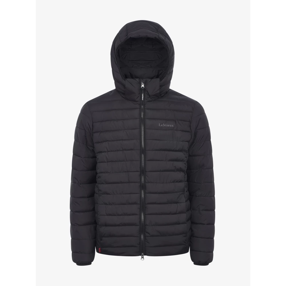 LeMieux Mens Hooded Puffer Jacket  - Black in Black
