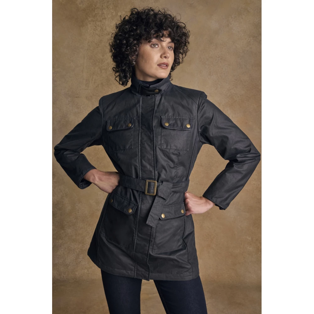 Jack Murphy Orla Wax Jacket - Navy in Navy