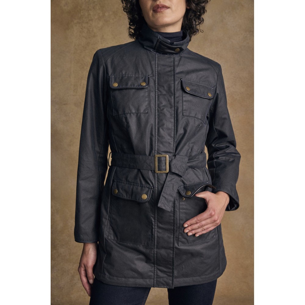 Jack Murphy Orla Wax Jacket - Navy