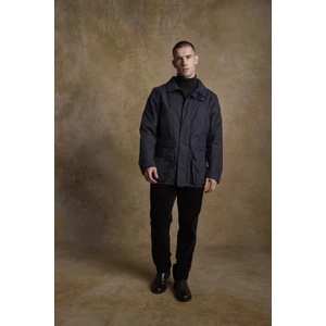 Jack Murphy Archie Wax Jacket - Navy in Navy