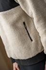 Alessandro Albanese Aa Mens Lorenzo Half Zip Borg Fleece - Sand in Sand