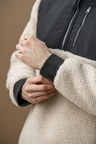 Alessandro Albanese Aa Mens Lorenzo Half Zip Borg Fleece - Sand in Sand