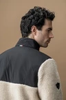 Alessandro Albanese Aa Mens Lorenzo Half Zip Borg Fleece - Sand in Sand