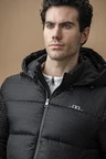 Alessandro Albanese Aa Mens Quilo Monogram Puffer Coat - Core Black in Core Black