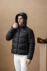 Alessandro Albanese Aa Mens Quilo Monogram Puffer Coat - Core Black in Core Black