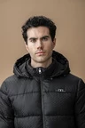 Alessandro Albanese Aa Mens Quilo Monogram Puffer Coat - Core Black in Core Black