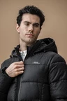 Alessandro Albanese Aa Mens Quilo Monogram Puffer Coat - Core Black in Core Black
