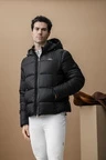 Alessandro Albanese Aa Mens Quilo Monogram Puffer Coat - Core Black in Core Black