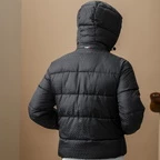 Alessandro Albanese Aa Mens Quilo Monogram Puffer Coat - Core Black in Core Black