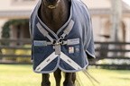 Horseware Rhino Rhino Plus Pony Turnout 250g VL - Navy/Titanium Grey & Classic Blue