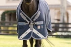 Horseware Rhino Rhino Plus Pony Turnout 250g VL  - Navy/Titanium Grey & Classic Blue in Navy/Titanium Grey & Classic Blue