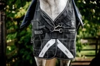 Horseware Rhino Rhino Plus Pony Turnout Bundle (0g + 200g)  - Black Check/Black & White in Black Check/Black & White