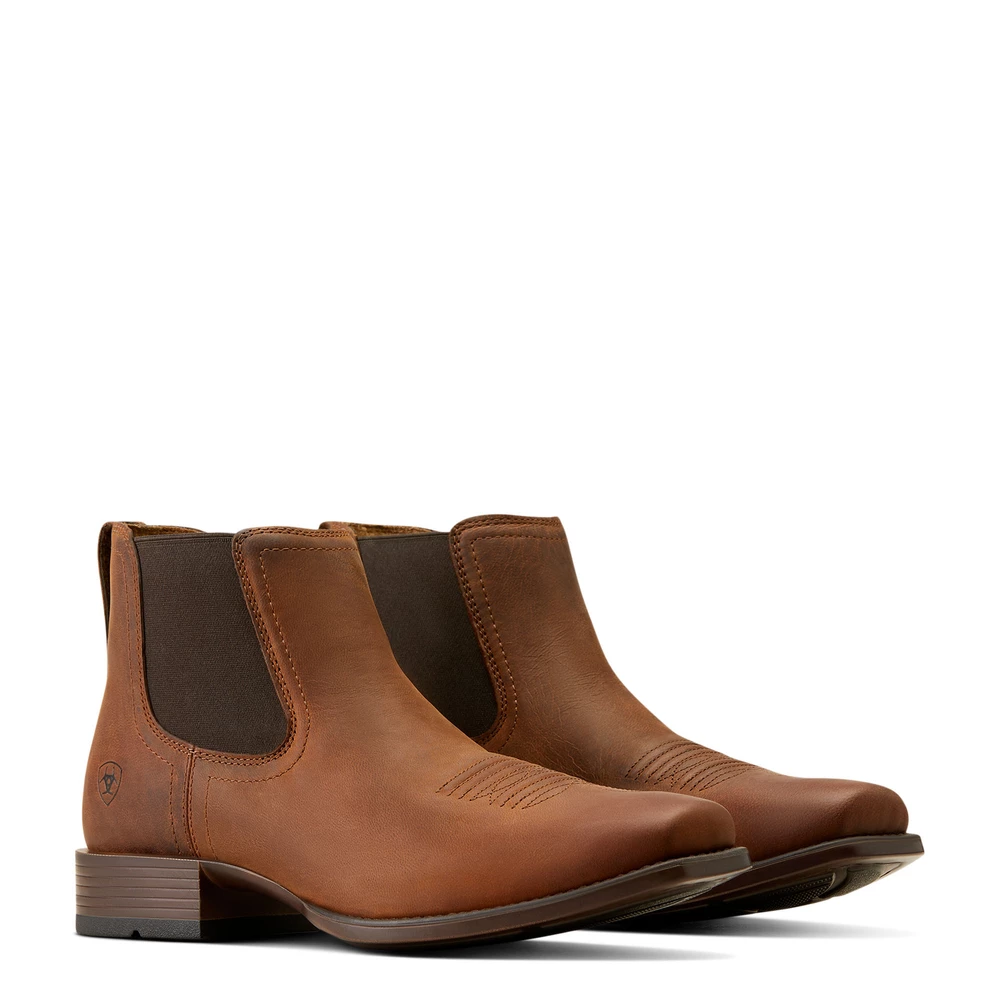 Ariat Mns Booker Ultra Square Toe - Rough tan in Rough Tan