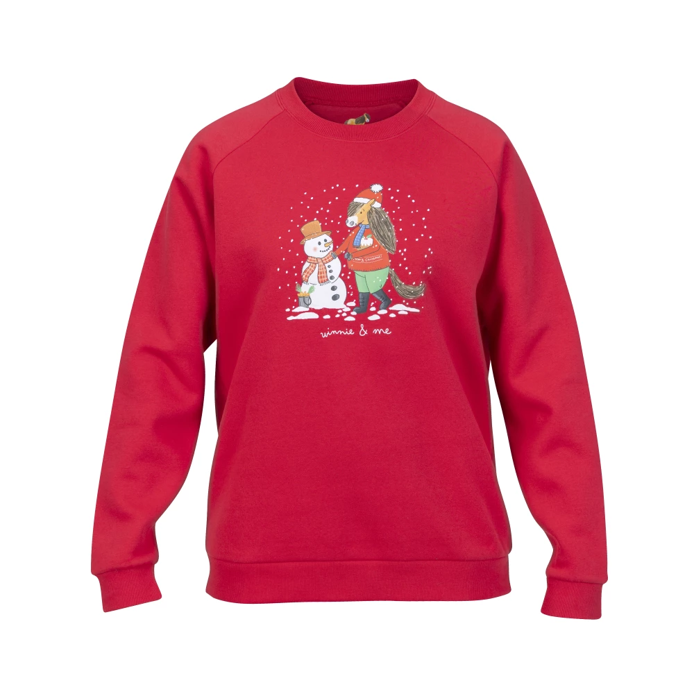 Tikaboo Winnie & Me Festive Sweatshirt - Child - Red in Red
