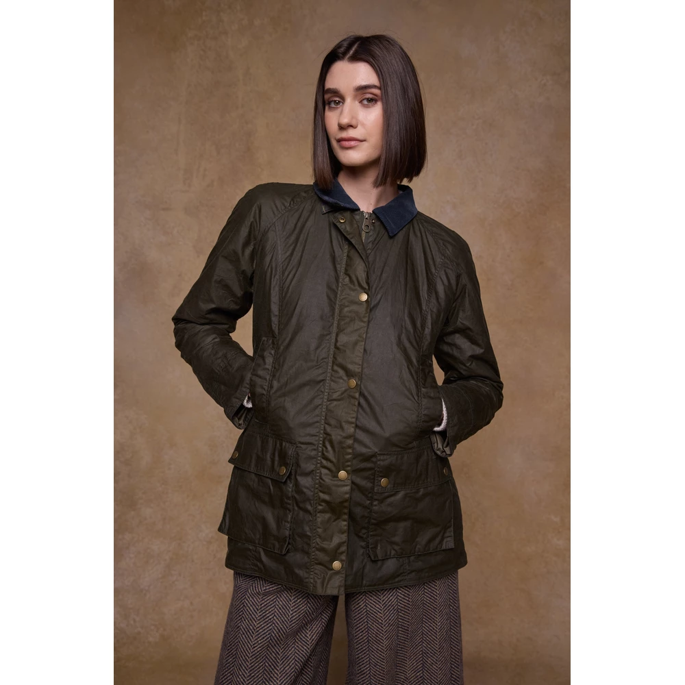 Jack Murphy Claire Wax Jacket - Hunting Green in Hunting Green