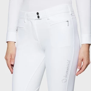 Samshield Adele Premium Mid-Rise Knee Grip Breeches - White Holo 