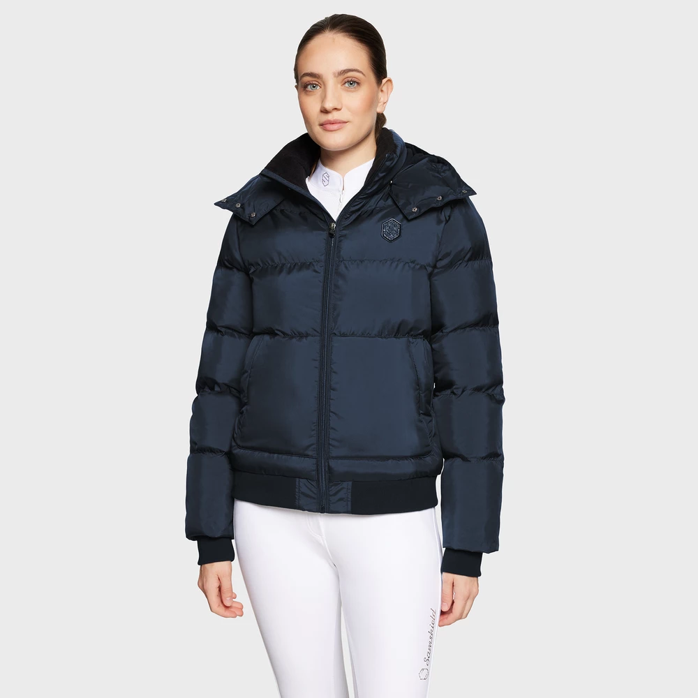 Samshield Billie Thick Puffer With Crystals - Navy in Navy