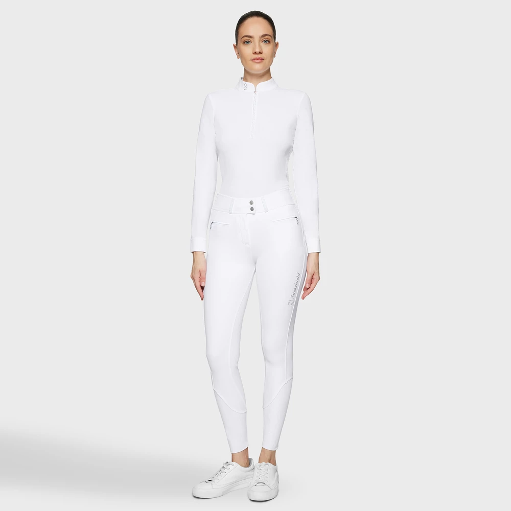 Samshield Claranova Extra High Waist Breeches - White in White