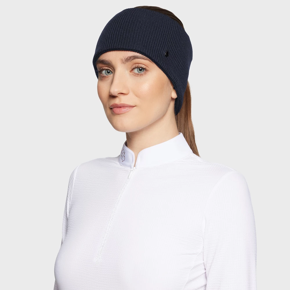 Samshield Kylie Crested And Fully Ribbed Headband - Navy in Navy