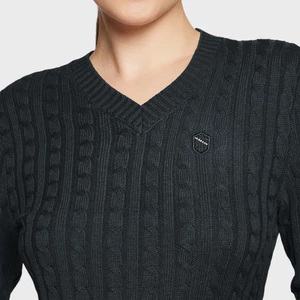 Samshield Lisa Twisted Cable Knit Pull-Over - Moonless Night in Moonless Night