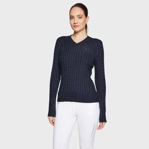 Samshield Lisa Twisted Cable Knit Pull-Over - Navy in Navy