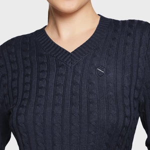 Samshield Lisa Twisted Cable Knit Pull-Over - Navy in Navy