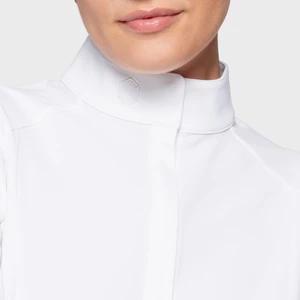 Samshield Lucia Sport Two-Tone Mid-Collar Top - White in White