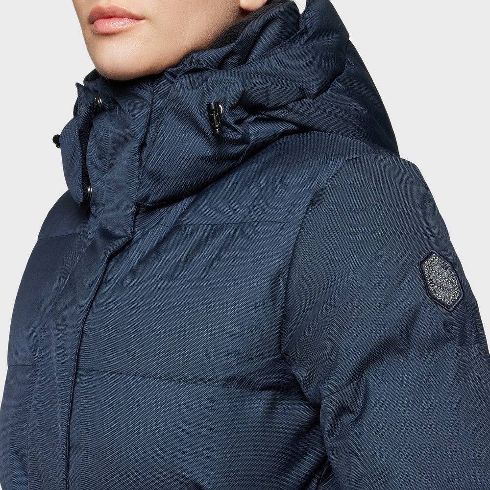 Samshield Michaela Long Padded Training Coat - Navy 