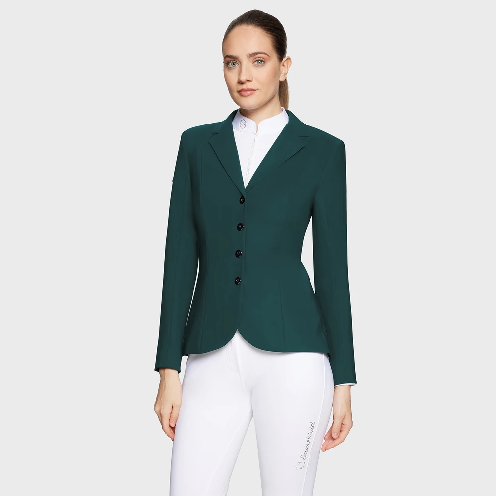 Samshield Olympe 4 4-Button Riding Jacket  - Hunter Green in Hunter Green