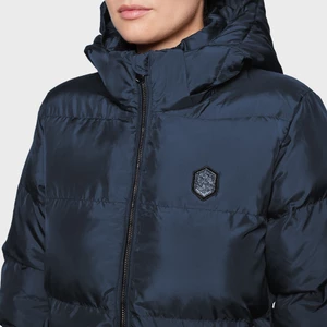 Samshield Sierra Long Quilted Puffer With Crystal Details - Navy in Navy