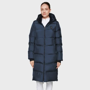 Samshield Sierra Long Quilted Puffer With Crystal Details - Navy in Navy