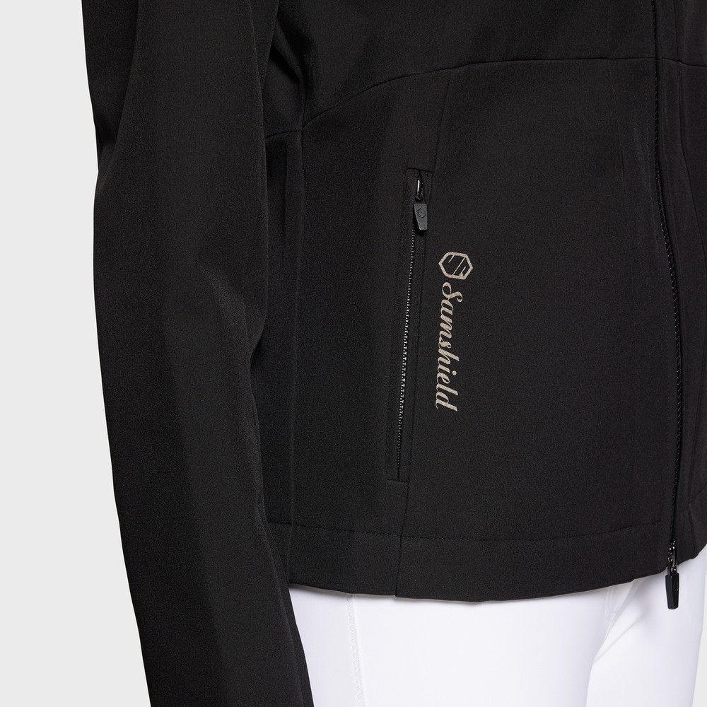 Samshield Victoria Double-Zip Hooded Softshell Jacket - Black