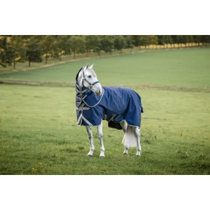 Horseware Amigo Amigo 1200D FieldSafe plus Turnout 100g - Navy/Titanium Grey & Silver in Navy/Titanium Grey & Silver