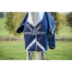 Horseware Amigo Amigo 1200D FieldSafe plus Turnout 100g - Navy/Titanium Grey & Silver 