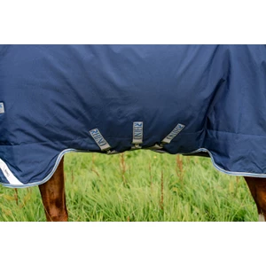 Horseware Rhino Rhino Plus Turnout 450g VL  - Navy/Titanium Grey & Classic Blue in Navy/Titanium Grey & Classic Blue