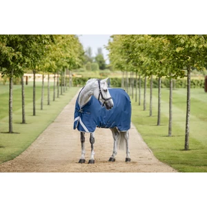 Horseware Ionic Therapy Turnout 100g  - Imperial Blue/Silver & Navy in Imperial Blue/Silver & Navy